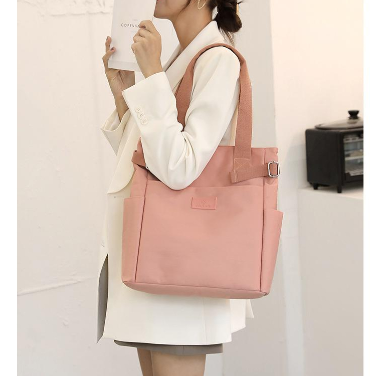 Graceful Lightweight Waterproof Canvas Tote Shoulder Bag MT0051