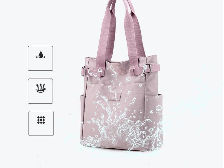 Graceful Lightweight Waterproof Canvas Tote Shoulder Bag MT0051