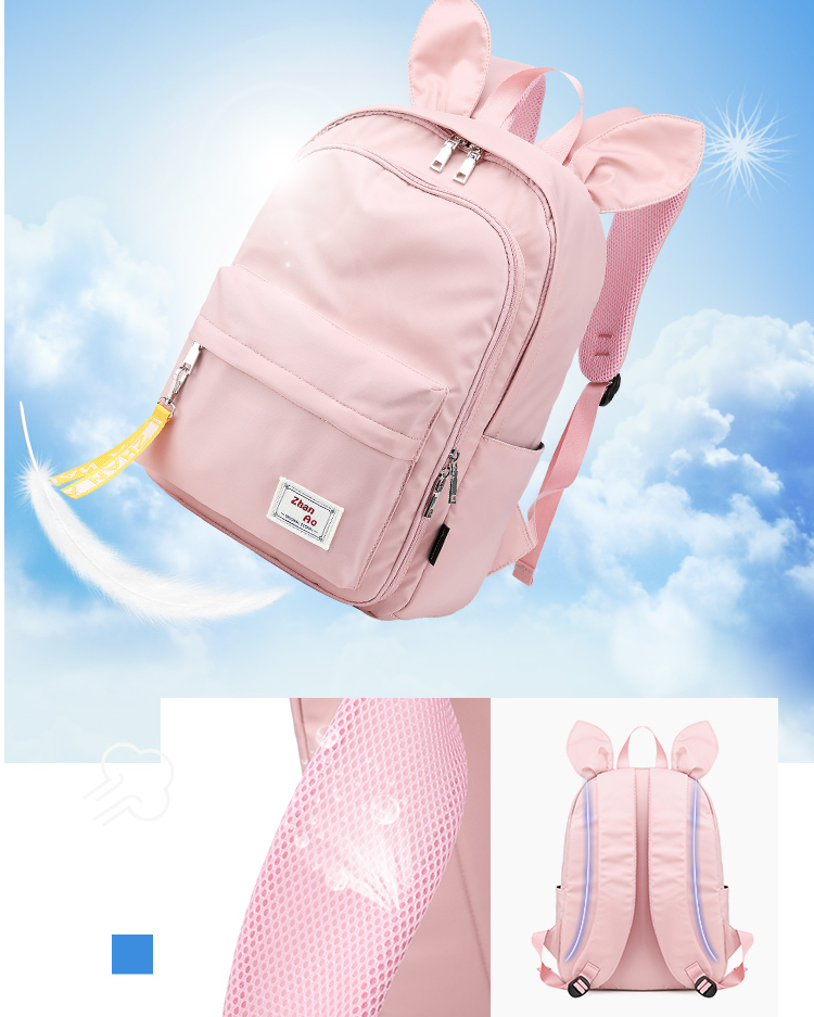 Cute Multifunction Rabbit Large Capacity School Bag Backpack MT0045