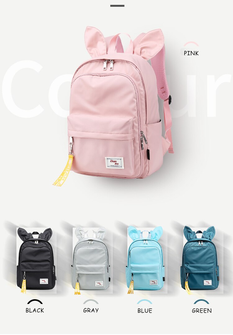 Cute Multifunction Rabbit Large Capacity School Bag Backpack MT0045