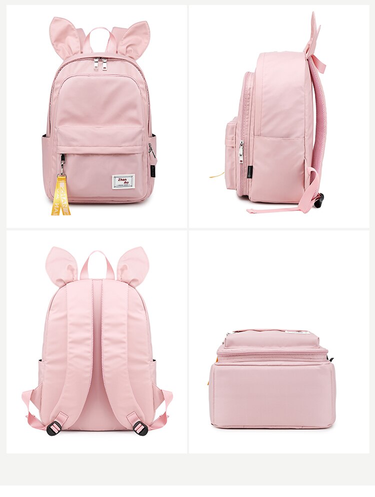 Cute Multifunction Rabbit Large Capacity School Bag Backpack MT0045