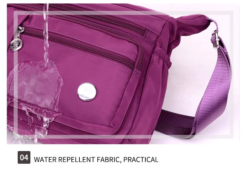 Decent Waterproof Nylon Crossbody Shoulder Bag MT0049