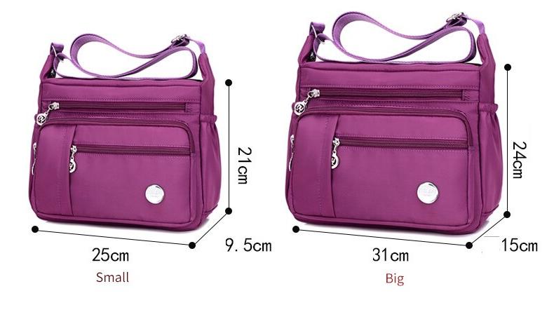 Decent Waterproof Nylon Crossbody Shoulder Bag MT0049