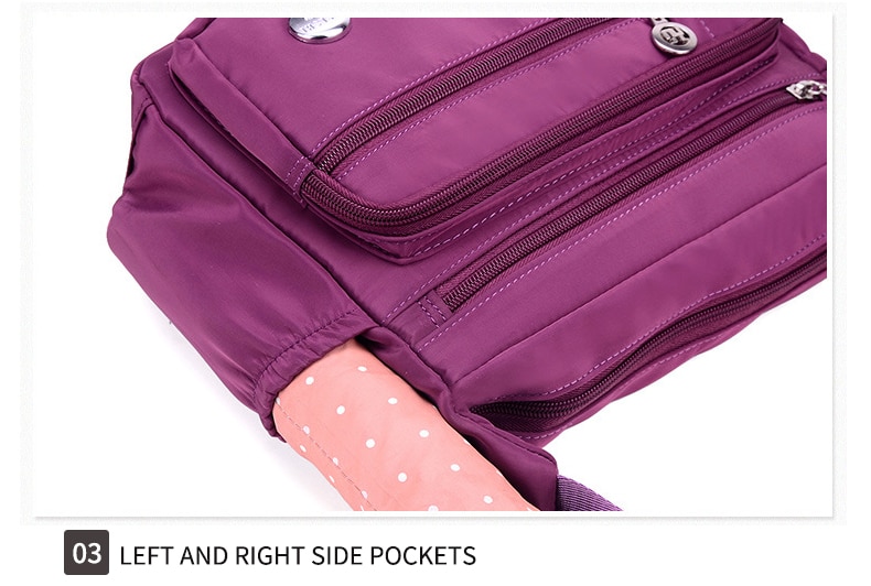 Decent Waterproof Nylon Crossbody Shoulder Bag MT0049