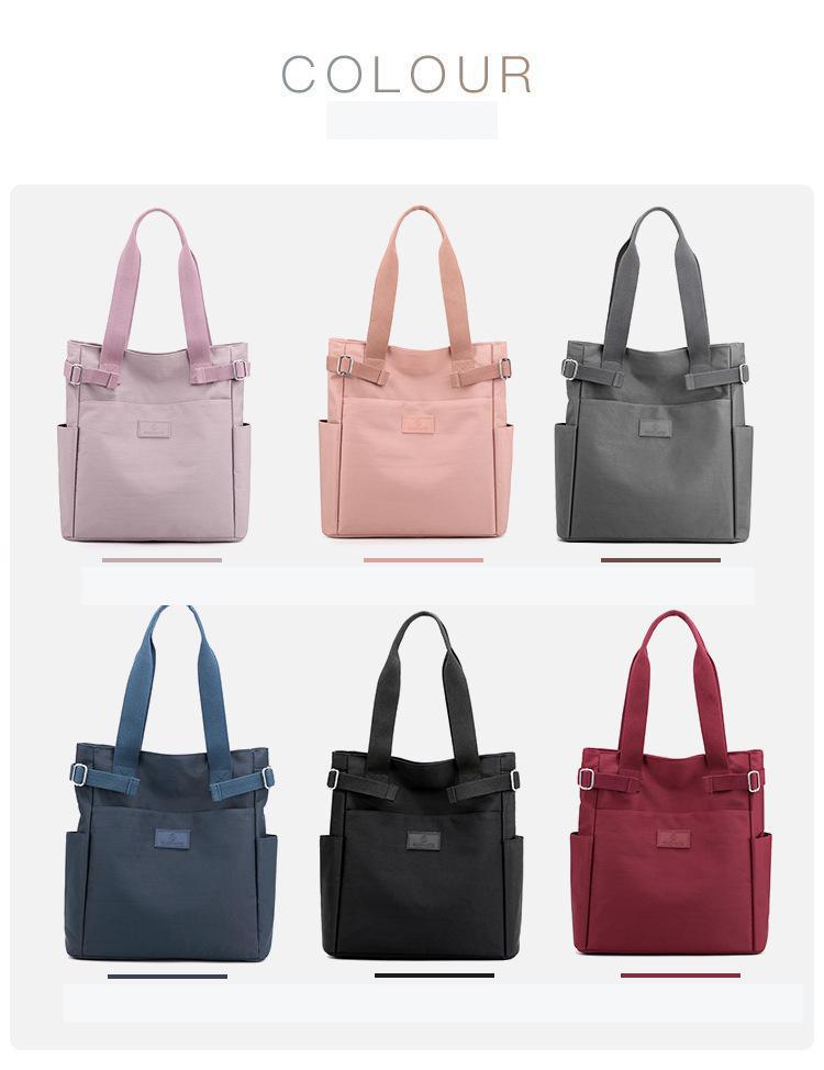 Graceful Lightweight Waterproof Canvas Tote Shoulder Bag MT0051