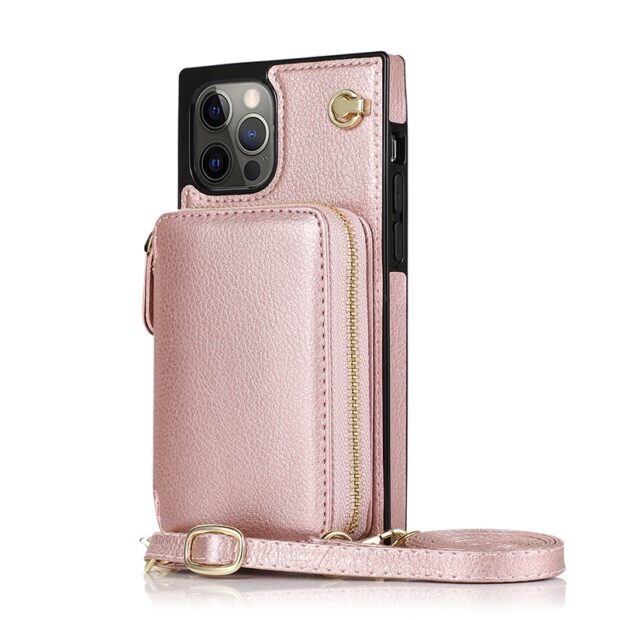 Crossbody Zipper Card Holder Wallet Phone Case for iPhone (Use Code ...